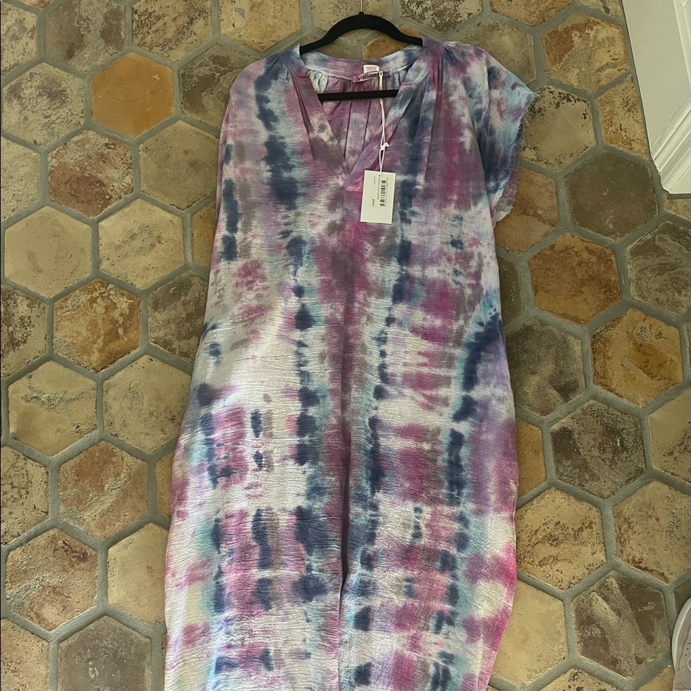 Love Tanjane peasant gauze dress powder wash M
